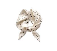 LumiSyne Rétro Foulards En Soie Pour Femme Écharpe Carré Imprimé à Pois Classique Soie Satinée De Haute Qualité Bandanas Bandeau Au Poignet Cadeaux Accessoires Senior
