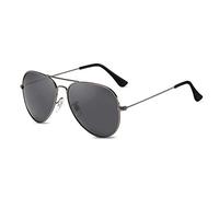 LumiSyne Rétro Lunettes De Soleil Polarisées Pour Homme Femme Style Pilote UV 400 Protection Miroir Lentille Monture En Métal Lunette De Vue Conduite Voyage