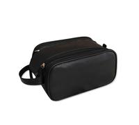 LumiSyne Trousse De Toilette Voyage Trousse De Maquillage Grande Capacité Portable Trousse De Cosmétiques avec Double Fermeture Éclair Large Ouverture Cuir PU Imperméable Sac De Toilette Organisateur