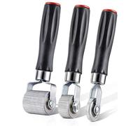 LUMITECO Lot de 3 rouleaux de couture insonorisants pour voiture - Tapis de réduction de la chaleur - Outil d'isolation acoustique pour voiture, application d'insonorisation - Rouleau de roue en métal