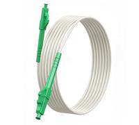 Lumitrex 10m Câble Fibre Optique LC vers LC Jarretière Simplex Monomode OS2 9/125µm LSZH Blanc Rallonge Fibre Optique pour Freebox Box Internet Routeur FTTH FTTB FTTx