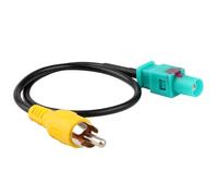 Lumitrex Câble Adaptateur Vidéo Cinch vers FAKRA pour Mercedes Comand Ford Blaupunkt NX FAKRA (f) à RCA (m) Adaptateur D’Antenne pour Caméra DVB-T Longueur 18,5 cm