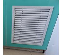 Lumivex Access Drywall Panel Grille de Reprise d'air à persiennes, en Plastique ABS, encastrée avec découpe œil-de-bœuf l'arrière, for Installation Murale ou au Plafond(200x200mm)