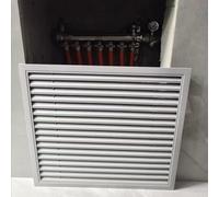 Lumivex Access Drywall Panel Grille de Ventilation en Alliage d'aluminium, Ouverture d'entrée d'air 15 à 40 cm, diffuseur Plafond for Bouche d'aération, Bricolage, Blanc(400x400mm)