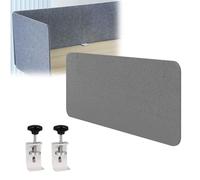 Lumivex Panneau de confidentialité de Bureau à Pince, Tailles Personnalisables, Panneau de modestie sous Le Bureau, for Bureaux et postes de Travail(L 62cm/24.4in)