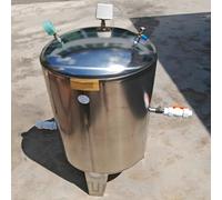 Lumivex Réservoir sous Pression en Acier Stainless Steel Pressure Tank, 304 Stainless Steel , 79.3Gal Gallon Pressurized Tank , Horizontal Installation (37.4x15.7in(100L/26.4GAL))
