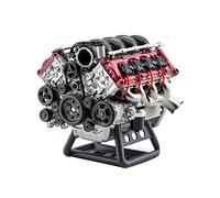 Lumivive Mini v8 modèle de moteur fonctionnel, MAD RC Simulation dynamique IC moteur modèle DIY montage pour AX90104 SCX10Ⅱ Capra VS4-10 Pro/Ultra modèle voiture - Version kit