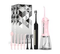 Lumivoid Ensemble hydropulseur et brosse à dents électrique, kit de nettoyage buccal 2-1, brosse à dents électrique sonique à 5 vitesses et hydropulseur portable à 4 vitesses pour nettoyer les dents