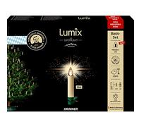 Lumix® SuperLight Bavaria 77901 Lot de 12 mini bougies LED sans fil pour sapin de Noël, Ivoire, 9 cm, blanc chaud, avec télécommande, fabriquées en Allemagne