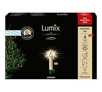 Lumix® SuperLight Bavaria 77911 Lot de 6 mini bougies LED sans fil pour sapin de Noël, Ivoire, 9 cm, blanc chaud, fabriquées en Allemagne
