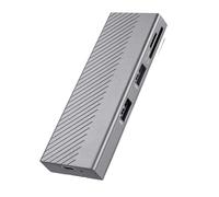 Lumlflc Hub USB 4 en 1 avec stockage de disque M.2 Dual Protocol SSD USB Type-C Adaptateur 10 Gbit/s Station d'accueil pour ordinateur PC