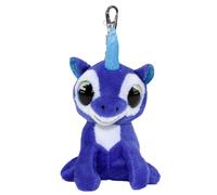Lumo Stars peluche mini licorne velours velours avec clip 8,5 cm bleu Bleu G