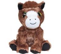 Jouet Peluche - Reino - Poney - Marron et blanc - 15 cm