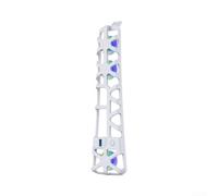 LumoCheefy Refroidisseur externe pour console PS5 Slim USB 3.0 (blanc-RVB) | Lumière LED RVB, fonctionnement silencieux, contrôle automatique de la température, empêche la surchauffe