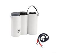 LumoCheefy Sac de transport pour Shark Chillpill FA022 - Sac de rangement coloré avec séparateur, imperméable, 14 x 9 cm, organiseur pour sèche-cheveux et accessoires (blanc)
