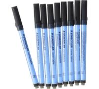 Lumocolor Correctable 305 - Feutre Non Permanent Effaçable À Sec Pointe Moyenne 1 Mm Noir, Lot De 10