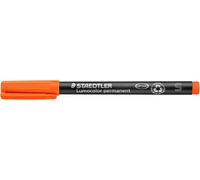 Lumocolor, Feutre Permanent Universel S, Pour La Plupart Des Surfaces, La Rétroprojection, Résistant À L'Eau, Séchage Rapide, Lot De 10 Feutres De Couleur Orange, 313-4[Z1188]