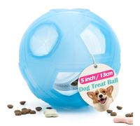 LumoLeaf Balle de friandises pour chien, jouet puzzle interactif de 12,7 cm pour chiens de petite et moyenne taille, distributeur de friandises à difficulté réglable, alimentation lente pour