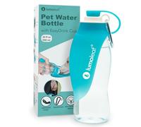 LumoLeaf Gourde pour Chien - Distributeur d’Eau Portable avec Gamelle Feuille Pliable - Bouteille de Voyage Légère pour Petits et Moyens Chiens, 590 ML