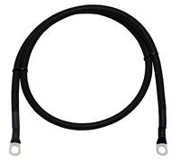 Lumonic 0,75m Câble de batterie 35mm² noir | 2 x cosses tubulaires M8 préinstallées | Cuivre solide | FLY | -40…+85°C | Gaine en PVC | Câble de terre | Voiture, véhicule automobile, camping-car, batea