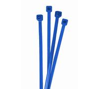 Lumonic 100 Stück Attache de câble Bleu | 100 × 2,5mm | jusqu'à 8,2kg de résistance à la traction | Nylon PA6.6 | Codage couleur, qualité industrielle | Gestion des câbles, industrie, atelier, ménage
