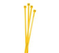 Lumonic 100 Stück Attache de câble Jaune | 140 × 3,6mm | jusqu'à 18,2kg de résistance à la traction | Nylon PA6.6 | Codage couleur, qualité industrielle | Gestion des câbles, industrie, atelier, ménag