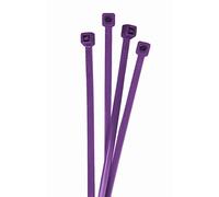 Lumonic 100 Stück Attache de câble Violet | 100 × 2,5mm | jusqu'à 8,2kg de résistance à la traction | Nylon PA6.6 | Codage couleur, qualité industrielle | Gestion des câbles, industrie, atelier, ménag