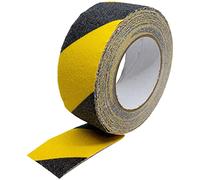 Lumonic 10m Bande antidérapante Auto-adhésif 50mm noir/Jaune Antidérapant Bandeau Bande adhésive 650µm
