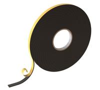 Lumonic 10m Bande d'étanchéité EPDM Auto-adhésif 10mm x 2mm | Bande d'étanchéité en caoutchouc mousse pour fenêtres et portes |