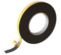 Lumonic 10m EPDM Bande d'étanchéité autocollante 15mm x 1mm I Bande pour fenêtres et portes I Joint de fenêtre porte caoutchouc pour protection contre le froid
