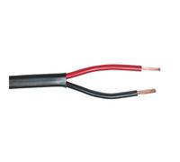 Lumonic 10m FLYY-FL Câble de véhicule 2x1,5mm² Noir | 2 Fils | Câble de remorque | câble Automobile multiconducteur et Plat | Résistant aux huiles et aux carburants, Ignifuge | Basse Tension