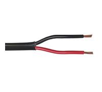 Lumonic 10m FLYY-FL Câble de véhicule 2x2,5mm² Noir | 2 Fils | Câble de remorque | câble Automobile multiconducteur et Plat | Résistant aux huiles et aux carburants, Ignifuge | Basse Tension
