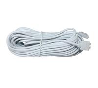 Lumonic 10m RGBW LED Rallonge blanc Connecteur 5 Pin femelle & mâle - Câble RGB dimensions 16x6mm - Pour alimentation ou rallonge