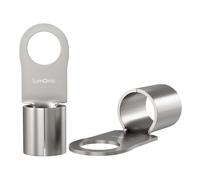 Lumonic 10x cosses à sertir nues 30-50mm² I cosses à sertir M10 non isolées I cosses M10, cosse tubulaire 30mm2 50mm2 œillets annulaires, connecteur à sertir