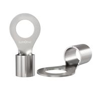 Lumonic 10x cosses à sertir nues 30-50mm² I cosses à sertir M12 non isolées I cosses M12, cosse tubulaire 30mm2 50mm2 œillets annulaires, connecteur à sertir