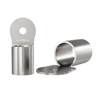 Lumonic 10x cosses à sertir nues 70-95mm² I cosses à sertir M6 non isolées I cosses M6, cosse tubulaire 70mm2 95mm2 œillets annulaires, connecteurs à sertir