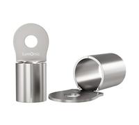 Lumonic 10x cosses à sertir nues 70-95mm² I cosses à sertir M8 non isolées I cosses M8, cosse tubulaire 70mm2 95mm2 œillets annulaires, connecteurs à sertir