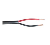 Lumonic 20m FLYY-FL Câble de véhicule 2x0,75mm² Noir | 2 Fils | Câble de remorque | câble Automobile multiconducteur et Plat | Résistant aux huiles et aux carburants, Ignifuge | Basse Tension