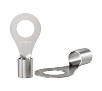 Lumonic 25x cosses à sertir nues 6-10mm² I cosses à sertir M8 non isolées I cosses M8, cosse tubulaire 6mm2 10mm2 œillets annulaires, connecteur à sertir