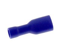 Lumonic 25x cosses plates 1,5-2,5mm² en bleu I cosses plates pour languettes 0,8mm x 6,4mm I cosses de câble languettes entièrement isolées