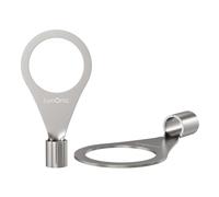 Lumonic 25x Cossette de câble en anneau 1,5-2,5mm² vierge | M10 | cuivre étamé | connexion sûre des câbles sans soudure | Cosse à sertir non isolée | Véhicules automobiles, construction mécanique, cam