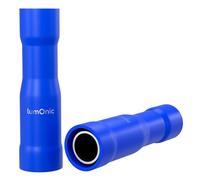 Lumonic 25x Réceptacle rond 1,5-2,5mm² | Bleu, 5mm | Douilles pour fiches rondes 5mm | Connecteurs de câbles, cosses de câbles isolées | Automobile, moto, électricité