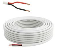 Lumonic 2x0,34mm² LED Ligne de contrôle 50m | câble gainé 2 fils flexible | LiYY Extension, Câble d'alimentation, Câble d'alimentation LED, Câble de commande