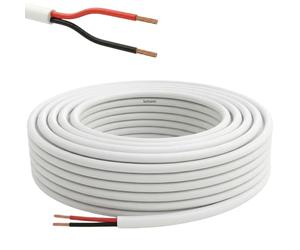 Lumonic 2x0,34mm² LED Ligne de contrôle 50m | câble gainé 2 fils flexible | LiYY Extension, Câble d'alimentation, Câble d'alimentation LED, Câble de commande
