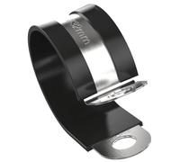 Lumonic 32mm Colliers de serrage avec garniture en caoutchouc, acier inoxydable V2A I Colliers de serrage à visser I Collier de serrage 32mm, Collier