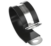 Lumonic 36mm Colliers de serrage avec garniture en caoutchouc, acier inoxydable V2A I Colliers de serrage à visser I Collier de serrage 36mm, Collier