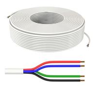 Lumonic 4x0,34mm² RGBW LED Ligne de contrôle 100m | câble gainé 5 Fils Flexible | LiYY Extension, Câble d'alimentation, Câble d'alimentation LED, Câble de Commande
