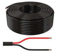 Lumonic 50m FLRYY Câble de véhicule 2x1,5mm² Noir | 2 Fils | Câble de remorque | câble Automobile multiconducteur | Résistant aux huiles et aux carburants, Ignifuge | Basse Tension
