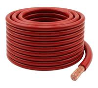 Lumonic 50m FLY Câble de véhicule 6mm² Rouge | toron automobile monoconducteur | Résistant à l'huile et aux carburants, ignifugé | Basse tension