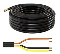 Lumonic 5m FLRYY Câble de véhicule 4x1,5mm² Noir | 4 Fils | Câble de remorque | câble Automobile multiconducteur | Résistant aux huiles et aux carburants, Ignifuge | Basse Tension